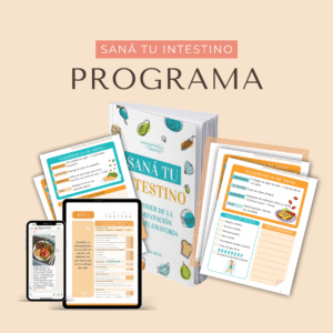 Programa Sana tu intestino Guía práctica + Plan Guiado de 7 días + 2 recetarios digitales de regalo